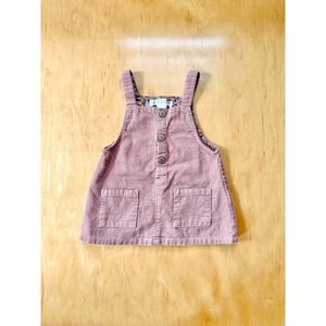 Zara Corduroy Overall Dress